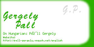 gergely pall business card